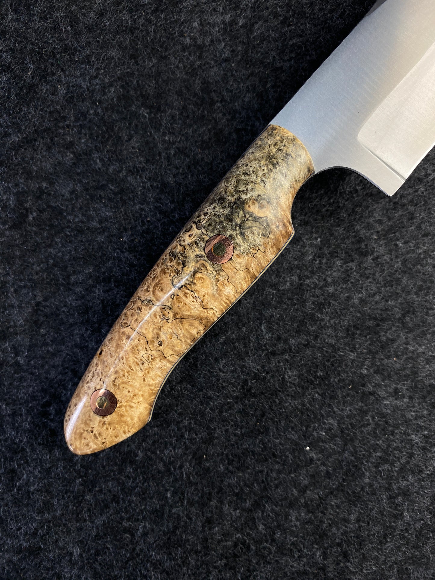 Stainless skinner in Black amoyna burl