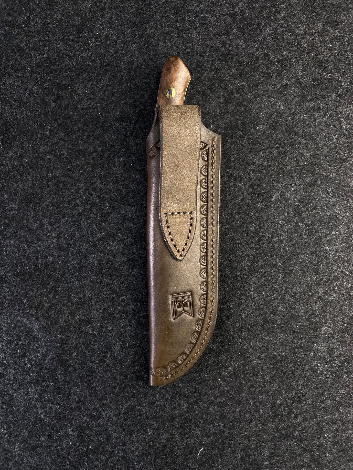 Stainless hunter in turkish walnut burl