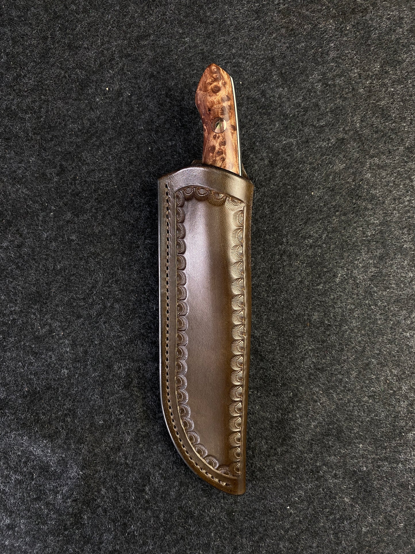 Stainless Redwood lace burl hunter