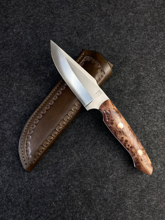 Stainless Redwood lace burl hunter