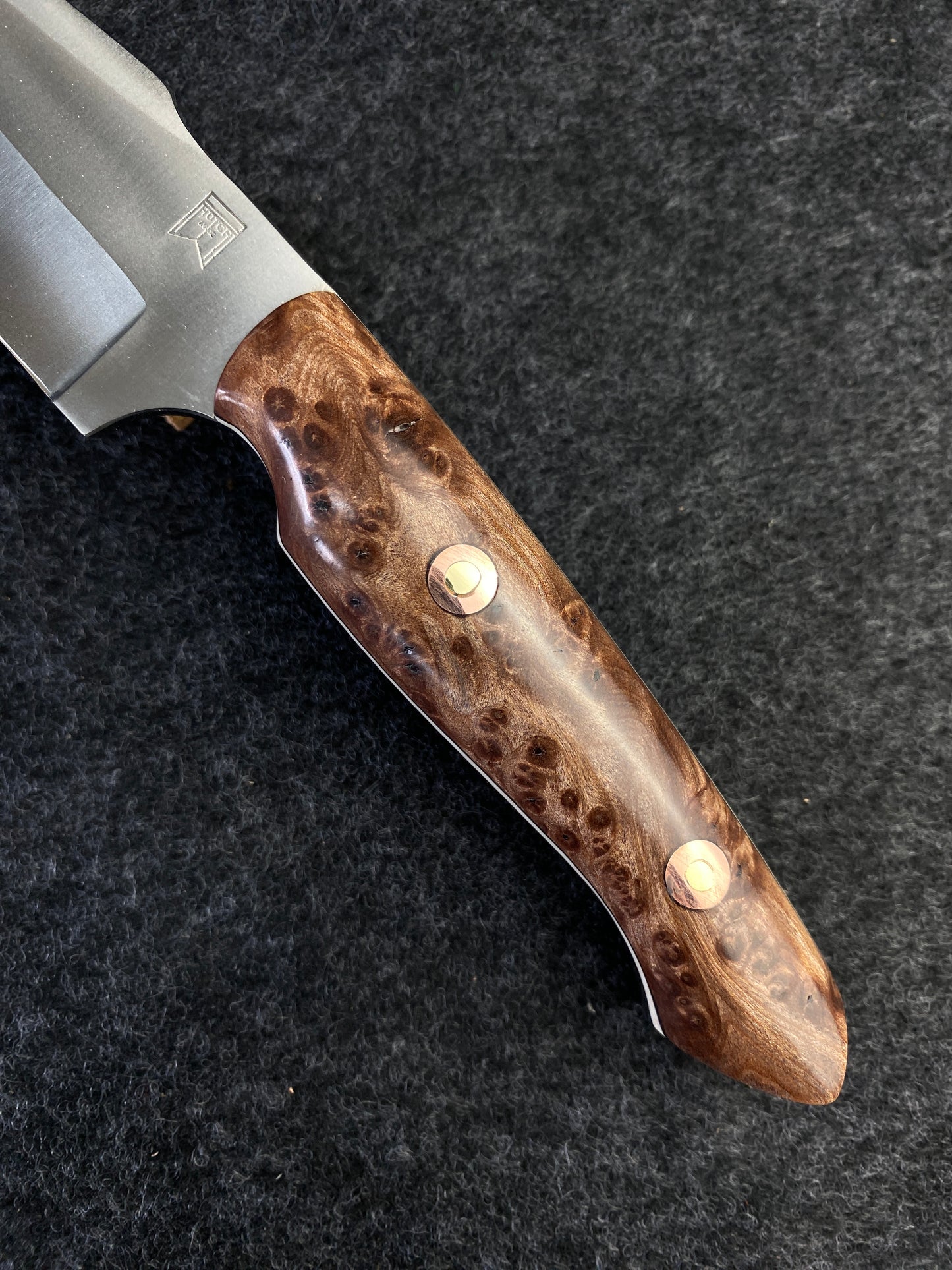 Stainless Redwood lace burl hunter