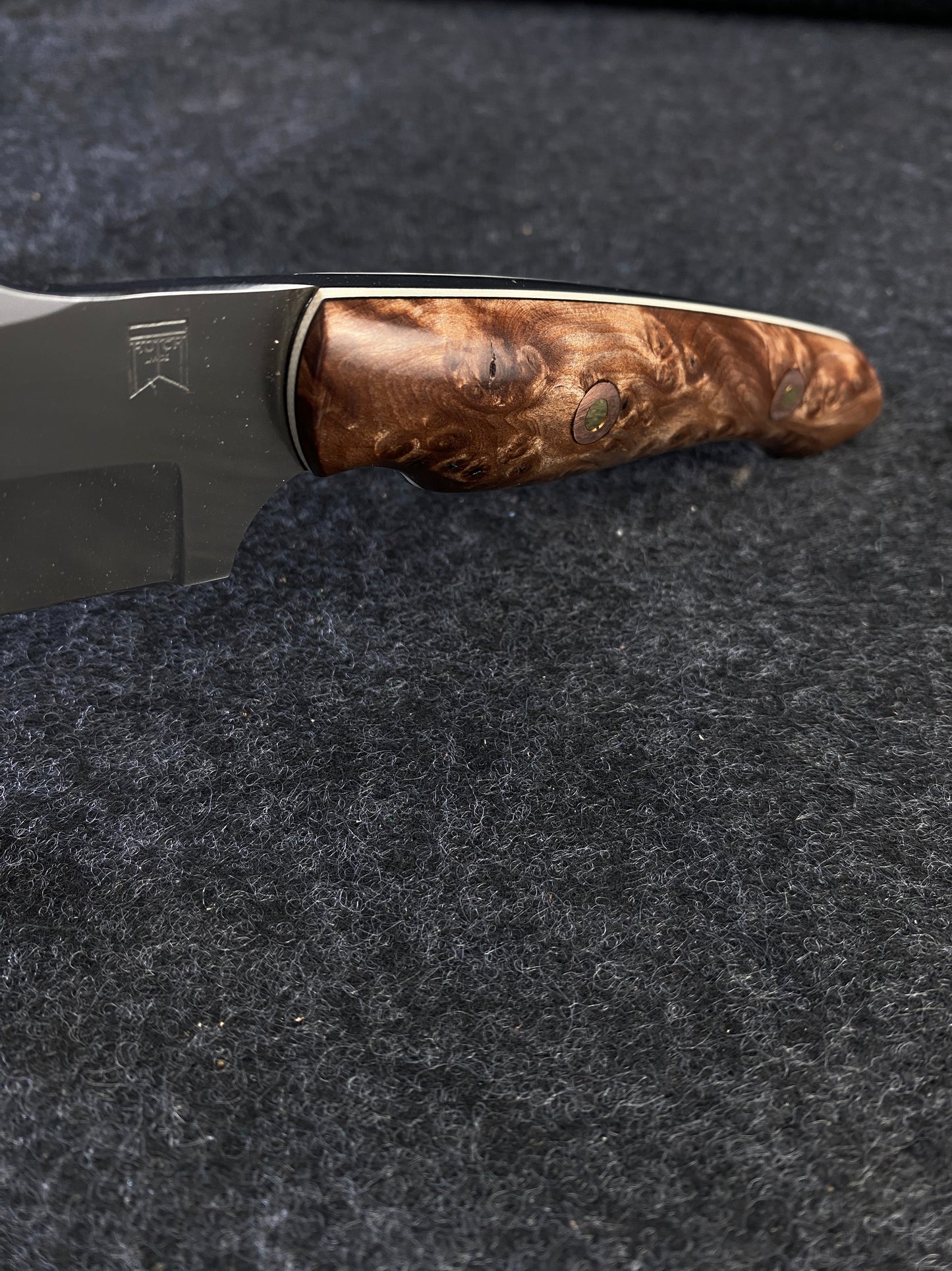 Stainless Redwood lace burl hunter